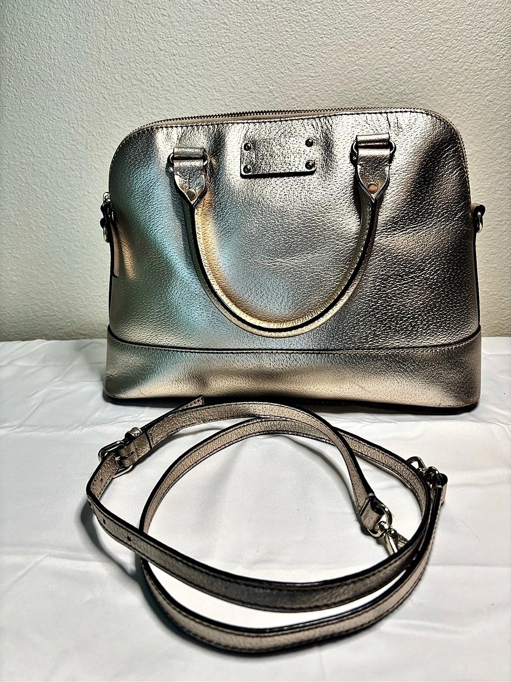 Kate Spade New York Metallic Crossbody Satchel